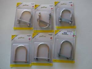 lot 42 image: National Hardware 1 Count 3.6875-in W x 2-in L x 516-in Dia Stainless Steel U-Bolt N422588 (Qty 6)-Not used