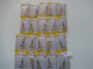 lot 21 image: National Hardware 14-in x 2.5-in Stainless Steel Plain Eye Bolt N422480 (Qty 20)-Not used