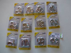 lot 51 image: National Hardware 2-Pack S-Hook N197194 (Qty 12)-Not used