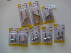 lot 44 image: National Hardware 516-in x 4-in Stainless Steel Plain Eye Bolt N422475 (Qty 8)-Not used