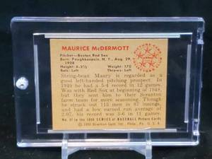 lot 5 image: 1950 Bowman Maurice McDermott