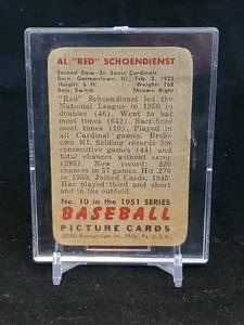 lot 9 image: 1951 Bowman Cards (5) Lot