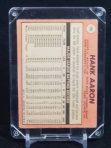 lot 13 image: 1969 Topps Hank Aaron Baseball Card