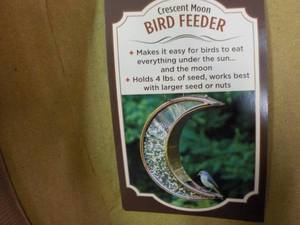 Crescent Moon Bird Feeder...
