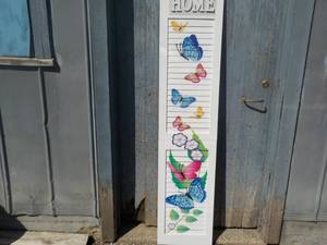 Butterfly Wood Shutter Dcor 5 ft ...