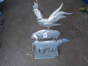 Galvanized Metal animal Dcor 24 ...