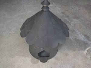 Metal Bird House 10 tall...