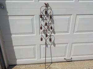 Metal Bird with Bells 48 tall...