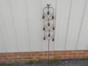 Metal Bird with Bells 48 tall...