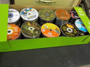 750 or so CDs, DVDs, Audio Books an...