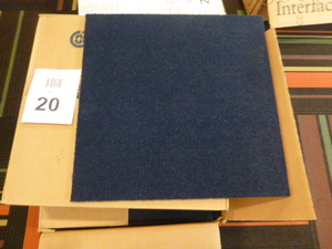 28 Navy Blue Carpet Squares