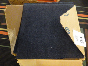 22 Navy Blue Carpet Squares