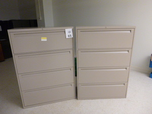 2 4-Drawer Lateral File Cabinets