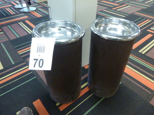 2 Ash Tray Cans