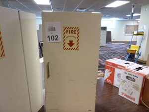 Fire Extinguisher and Cabinet