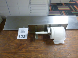 Stainless Steel Shelf with 2 Toilet Paper Holders