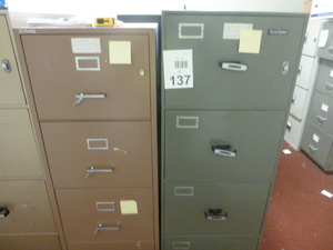 2 Fire Proof File Cabinets