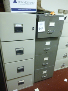 2 Fire Proof File Cabinets