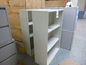 2 Metal Bookcases