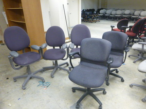 5 Rolling Office Chairs
