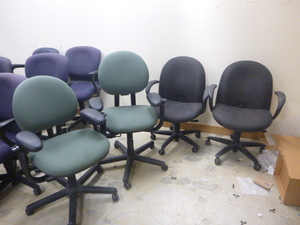 4 Rolling Office Chairs