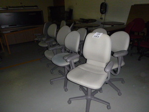 10 Gray Rolling Office Chairs
