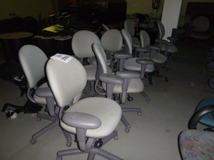10 Gray Rolling Office Chairs