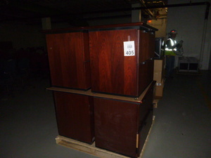 4 Wood 2 Drawer Lateral File Cabinets