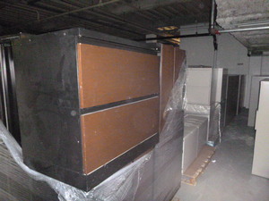 6 2 Drawer Black Metal with Wood Front Lateral File Cabinets