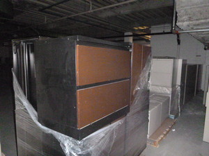 5 2 Drawer Black Metal with Wood Front Lateral File Cabinets