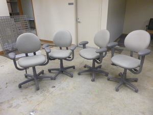 4 Steelcase Rolling Office Chairs