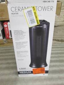 lot 19 image: 1500-Watt Electric Ceramic Tower OS...
