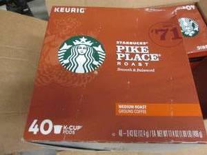 lot 27 image: Medium Roast Pike Place K Cups (40-...