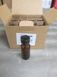 lot 55 image: 4 -12pks 12 oz Amber Vials Retail ...