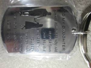 lot 57 image: 12- Dad to Daughter Key Chains...