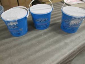 lot 76 image: 3 Buckets of Baquacil pH Decreaser...
