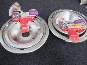 lot 104 image: 2- 2pc Drip Bowl Sets...