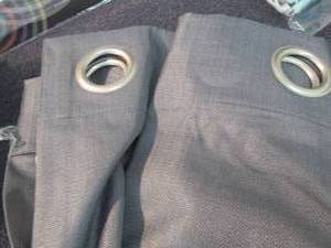 lot 129 image: 2 - 84 inch Blackout Curtain Panels...