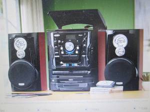 lot 150 image: Music System with 3-Speed Turntable...