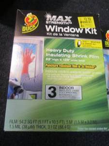 lot 161 image: 7- 3pk Duck Max Strength Window Kit...