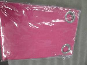 lot 215 image: Pair of 84 inch Black Out Curtain P...