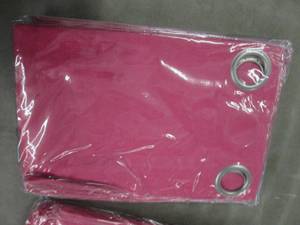 lot 271 image: Pair of 84 inch Black Out Curtain P...
