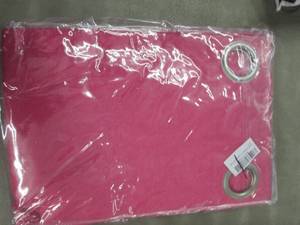 lot 273 image: Pair of 84 inch Black Out Curtain P...