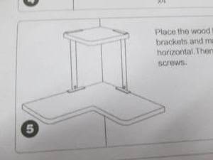 lot 281 image: 3 Sets 2-Tier Corner Shelves Y3...