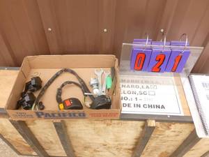 Flat of electronic ATV parts & throttles. As shown.
