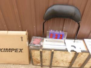 Kimpex universal back rest assembly. New in box. As shown.