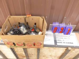Box of Power Wheels chargers. 6 & 12 volt. As shown.