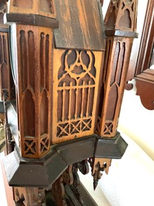 lot 17 image: 19th Century Cathedral Clock