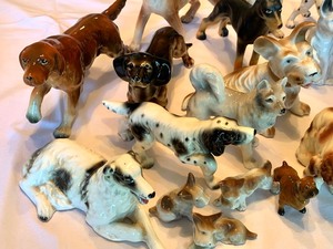 lot 48 image: Lot of Miniature Dog Figurines