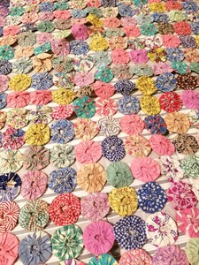 lot 88 image: Multi-Colored Quilt Section